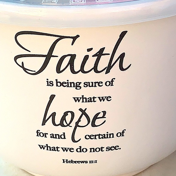 HOME ESSENTIALS SOUP ERB MUG FAITH HOPE HEBREWS 11:1 - Picture 4 of 7